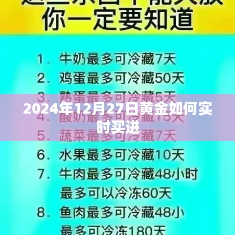 黄金实时买进策略，掌握黄金市场动态，把握投资机会