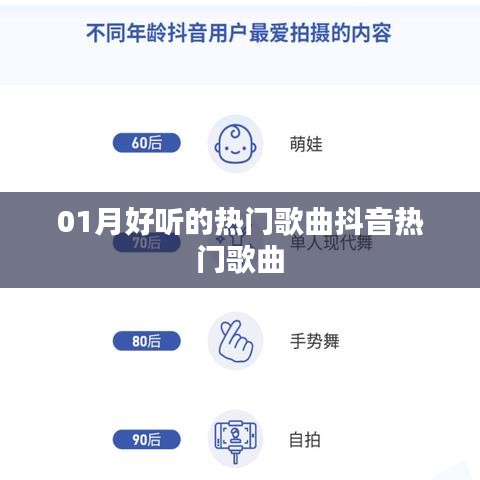抖音热门歌曲推荐，精选一月流行旋律
