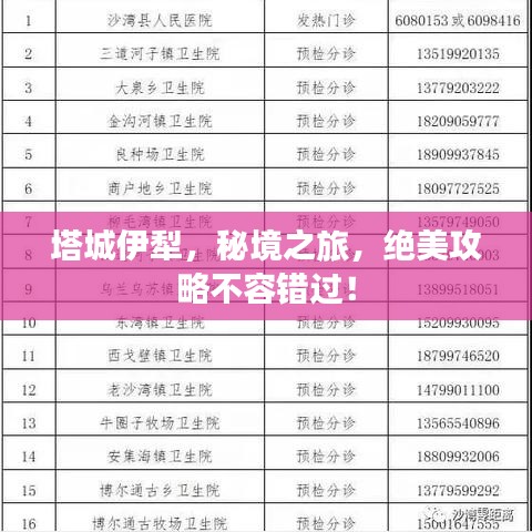 塔城伊犁，秘境之旅，绝美攻略不容错过！