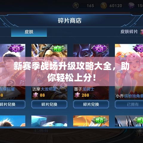 新赛季战场升级攻略大全，助你轻松上分！