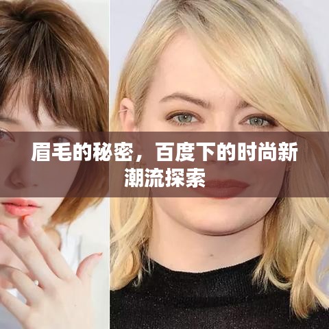 眉毛的秘密，百度下的时尚新潮流探索