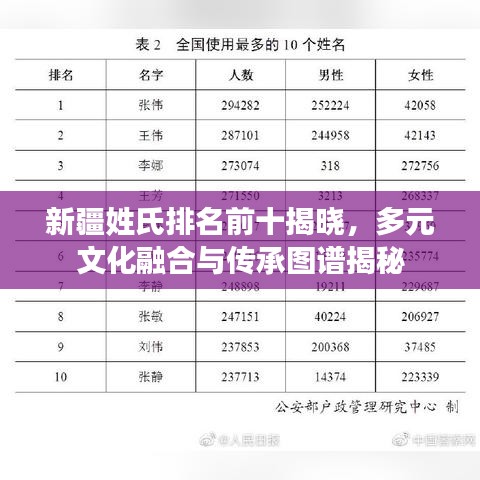 新疆姓氏排名前十揭晓，多元文化融合与传承图谱揭秘