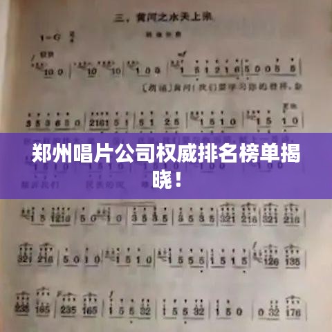 郑州唱片公司权威排名榜单揭晓！