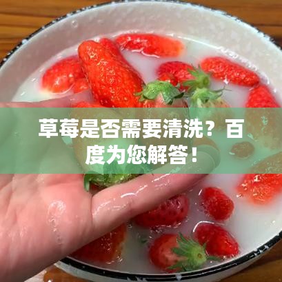 草莓是否需要清洗?百度为您解答!