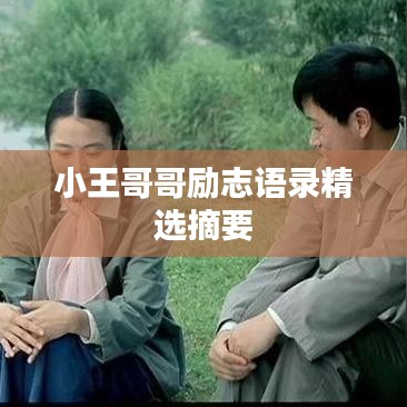 小王哥哥励志语录精选摘要