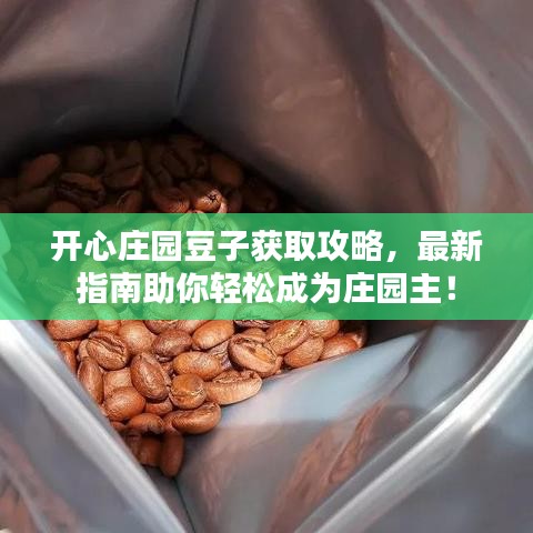 开心庄园豆子获取攻略,最新指南助你轻松成为庄园主!