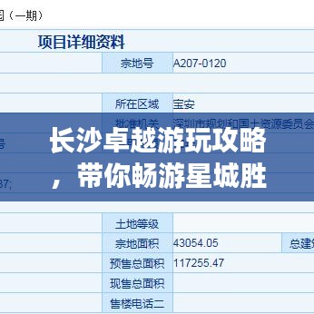 长沙卓越游玩攻略,带你畅游星城胜地!