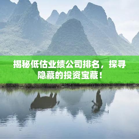 揭秘低估业绩公司排名,探寻隐藏的投资宝藏!