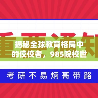 揭秘全球教育格局中的佼佼者，985院校世界排名及地位分析