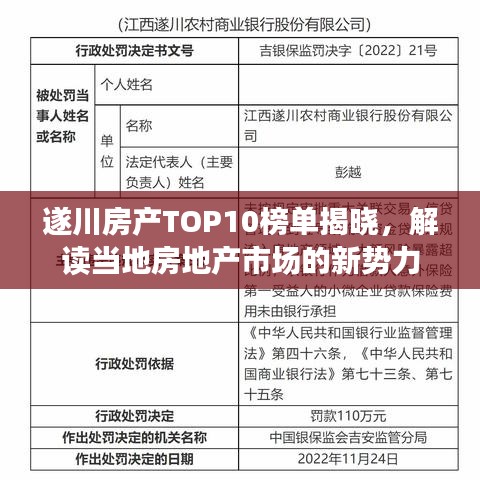 遂川房产TOP10榜单揭晓，解读当地房地产市场的新势力