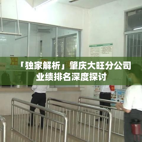 「独家解析」肇庆大旺分公司业绩排名深度探讨