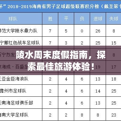 陵水周末度假指南，探索最佳旅游体验！