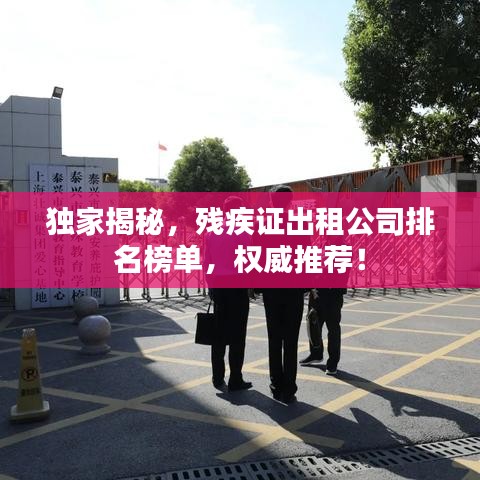 独家揭秘，残疾证出租公司排名榜单，权威推荐！