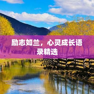 励志如兰，心灵成长语录精选