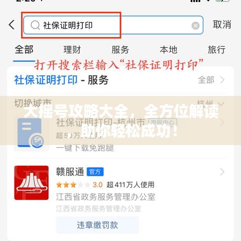 大摇号攻略大全,全方位解读,助你轻松成功!