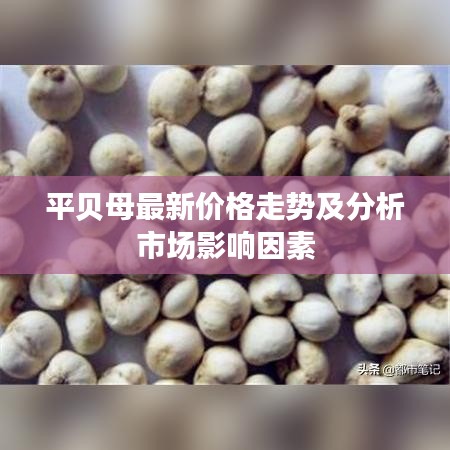 平贝母最新价格走势及分析市场影响因素