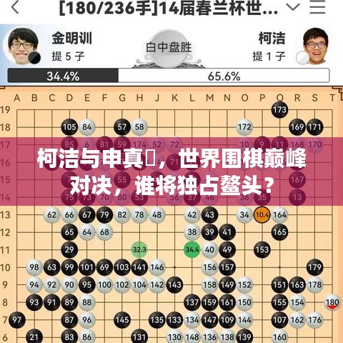 柯洁与申真谞，世界围棋巅峰对决，谁将独占鳌头？