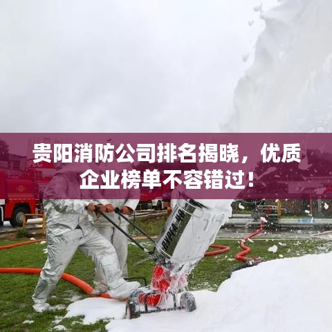 贵阳消防公司排名揭晓，优质企业榜单不容错过！